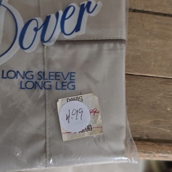 Vintage Dover Mens Pajama Set Poly Cotton Blend Size M Long Sleeve & Long Leg - Picture 8 of 8